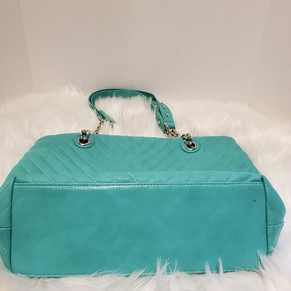 CHARMING CHARLIE Teal Shoulder Bag - Picture 3 of 7